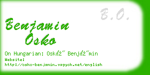 benjamin osko business card